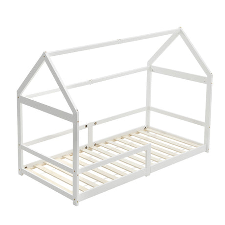 Kids House Bed Pine Wood Cozy Safe Fun Sleep
