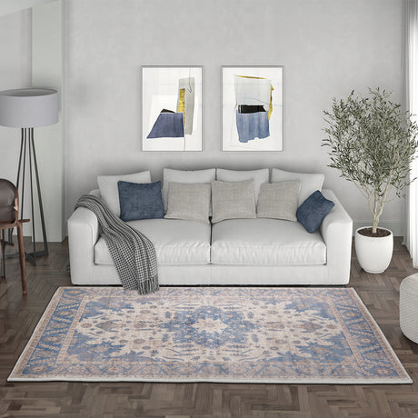 180cm Rectangle Vintage Floral Area Rug