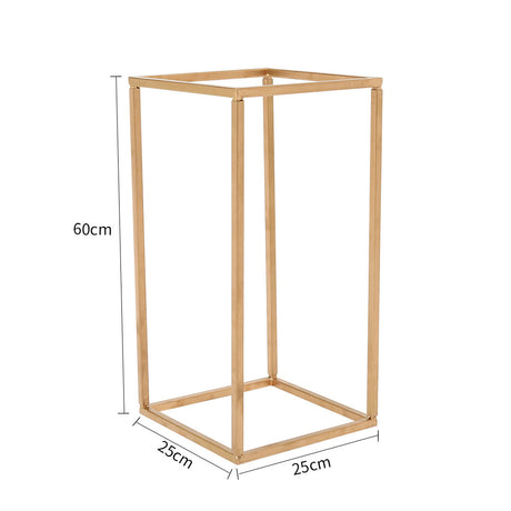 Metal Rectangular Flower Stand Pedestal Wedding Party Ornament