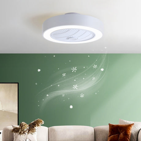 5 Blades LED Lights Ceiling Fan Adjustable Speed Dimmable IR Remote Control