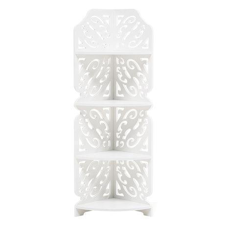 4 Tier White Corner Plant Stand Storage Unit Stand