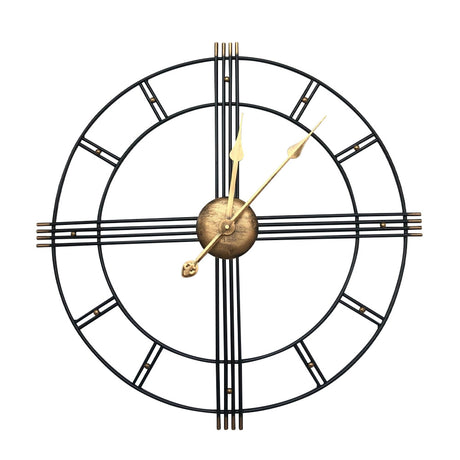 60CM Industrial Retro Roman Metal Wall Clock