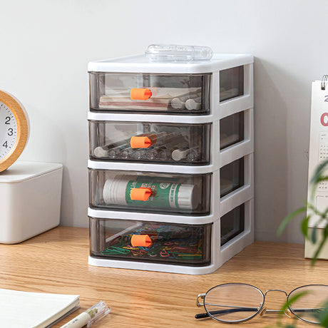 White Drawer Style Stationery Cosmetic Storage Box