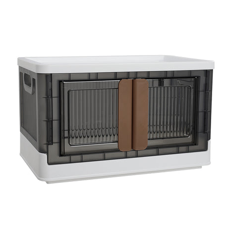 32L Double Door Collapsible Foldable Organizer Storage Box with Top Lid