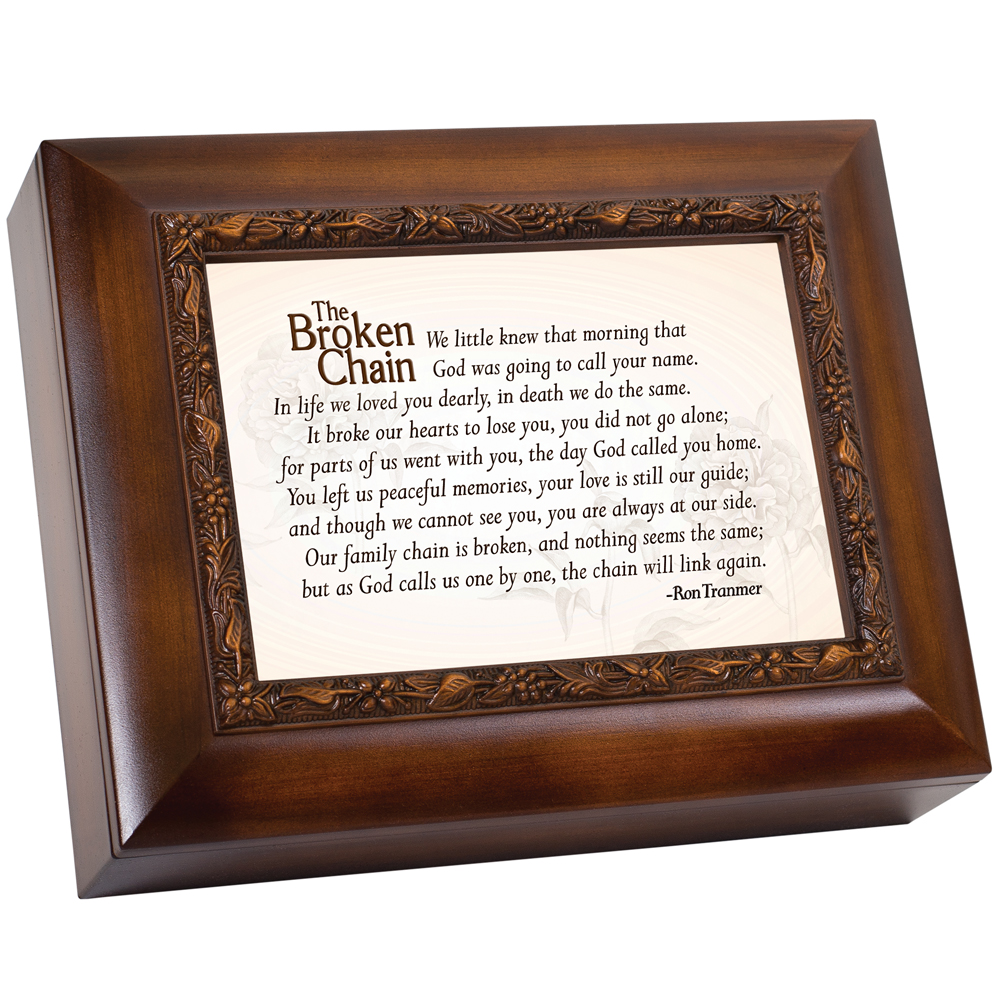 10" Brown and Cream White Rectangular Framed Memory Treasure Box