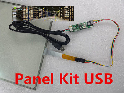 15.4 Inch 5 Wire Resistive Touch Screen Panel Kit USB 359.92×235.46mm