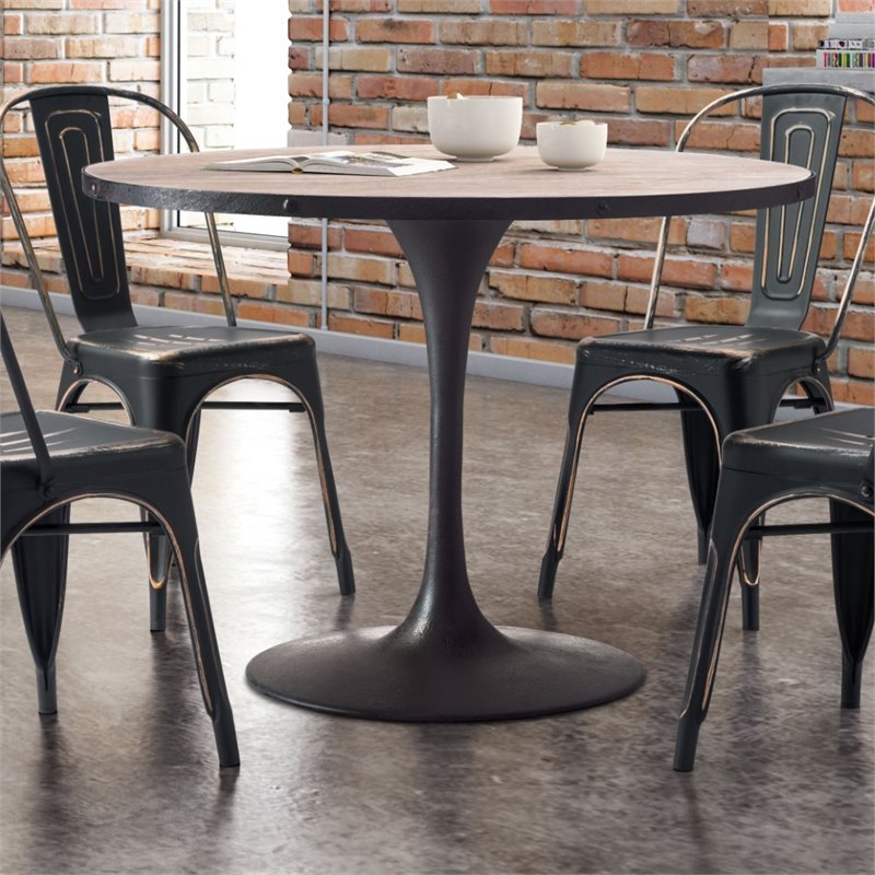 ZUO Scotts Bluff Dining Table in Distressed Natural