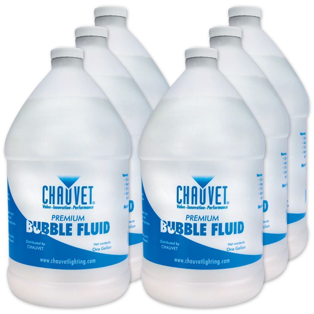 (6) Chauvet BJU (6) Gallons Bubble Juice Fluid BJ-U