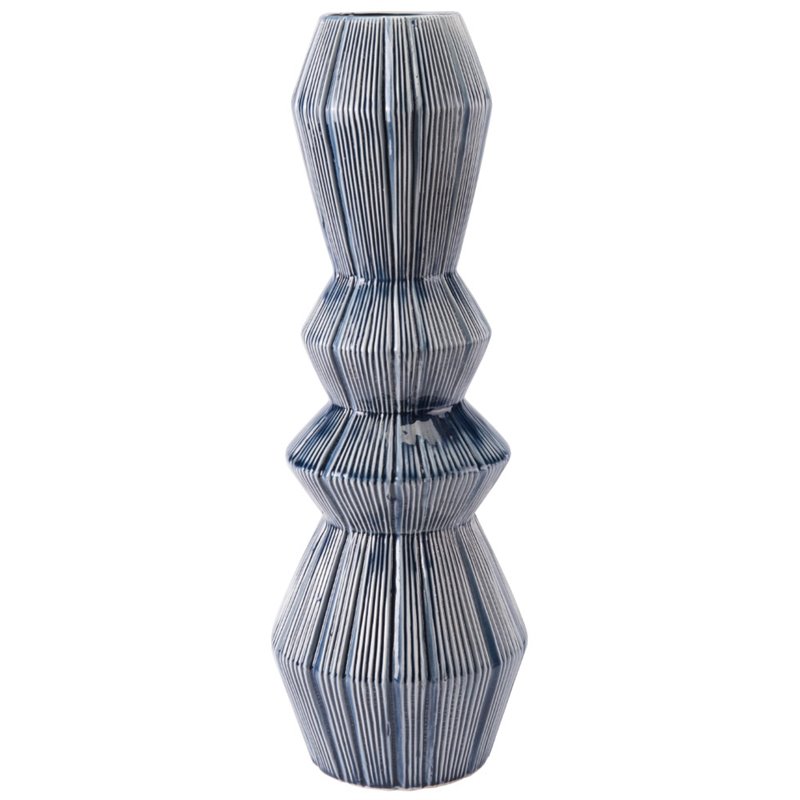 Zuo Quarto Vase in Blue and White