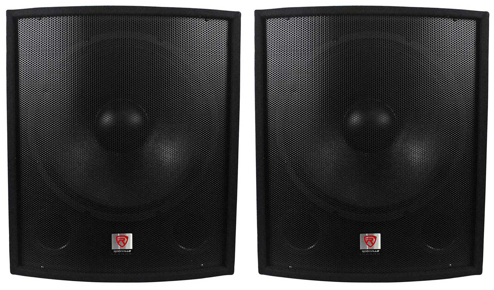 (2) New Rockville SBG1188 18" 2000 Watt Passive Pro DJ Subwoofers Subs