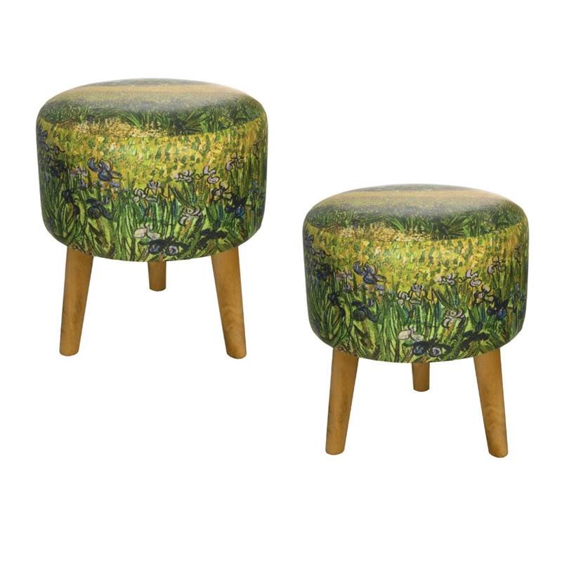 (Set of 2) Van Gogh Stools