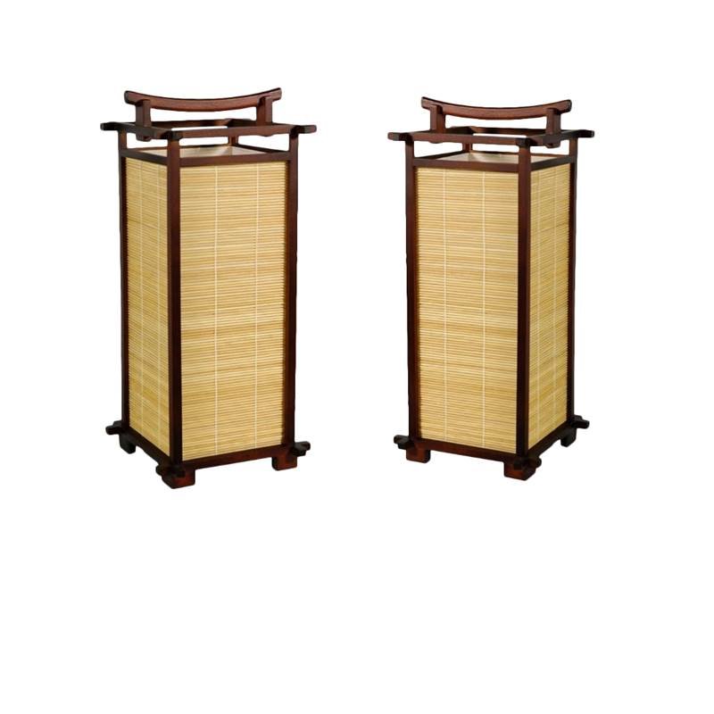 (Set of 2) Japanese Nara Table Lamps