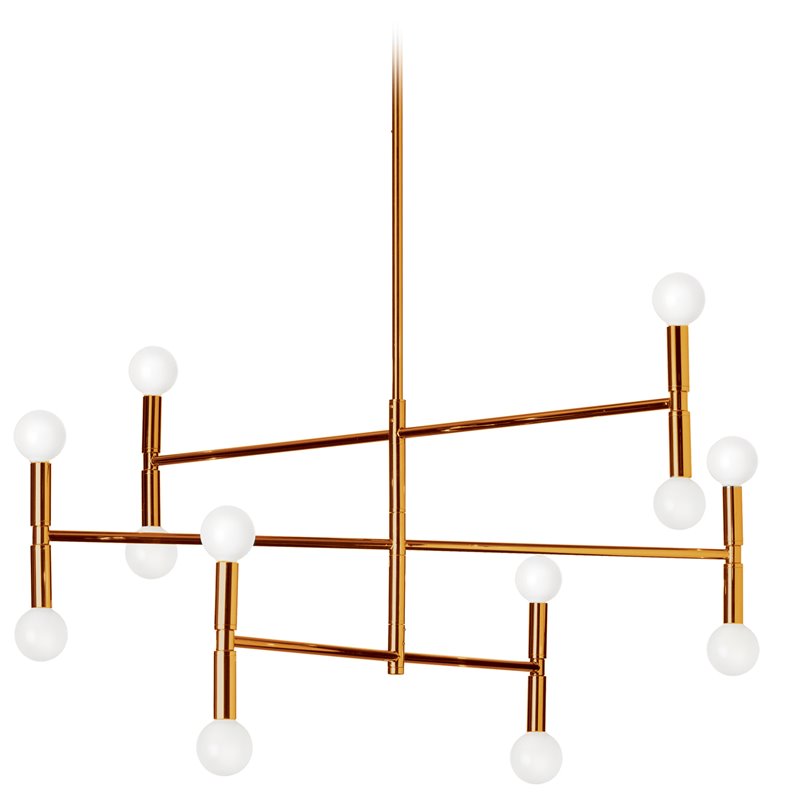 12 Light Chandelier Vintage Bronze Finish
