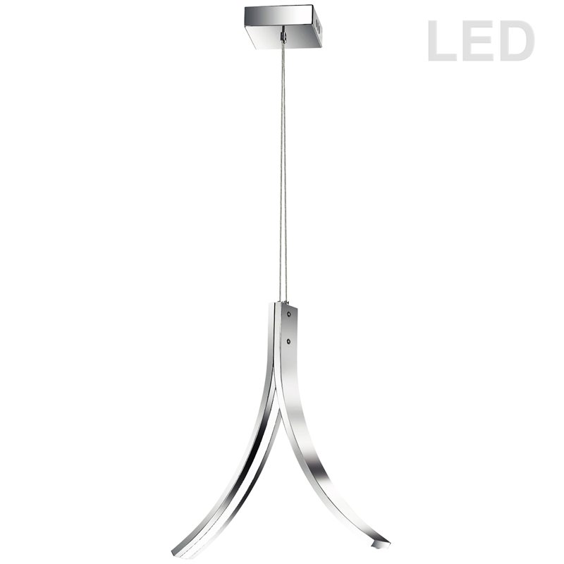 14W LED Pendant Polished Chrome