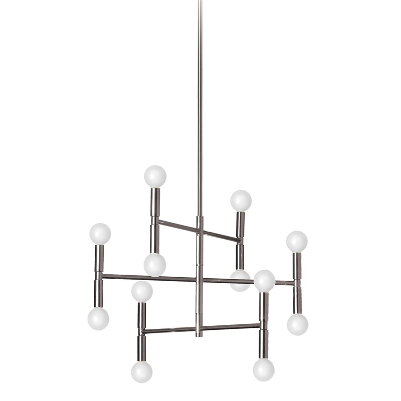 12 Light Chandelier Polished Chrome Finish