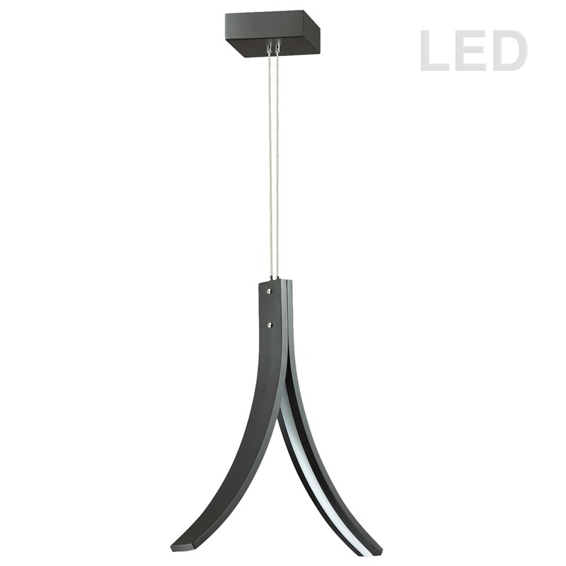 14W LED Pendant Matte Black Finish