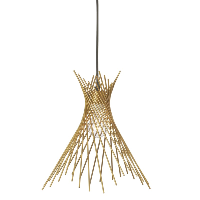 1 Light Pendant Vintage Bronze Finish