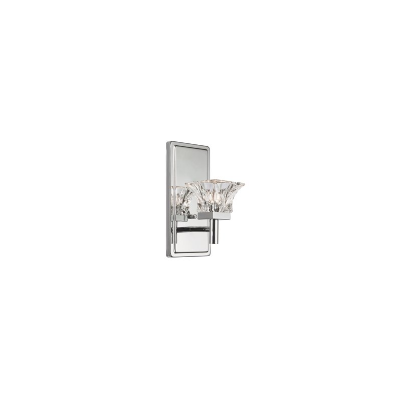 1 Light Halogen Wall Sconce PC Finish