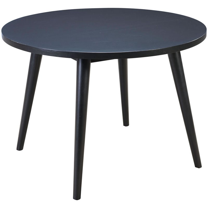 ZUO Raven 42" Round Dining Table in Black