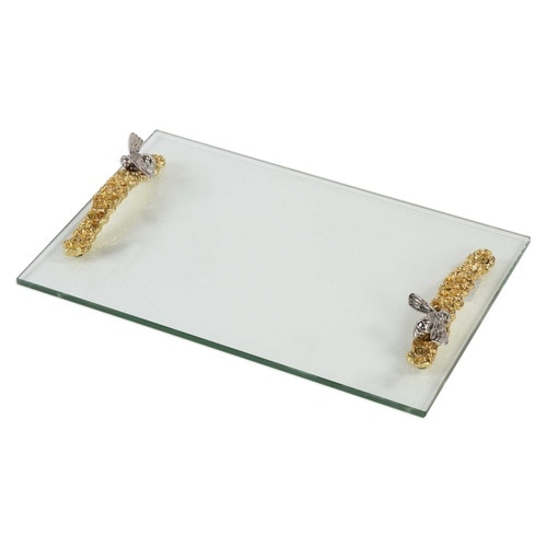 11.87” Hive Glass Tray - 33378934