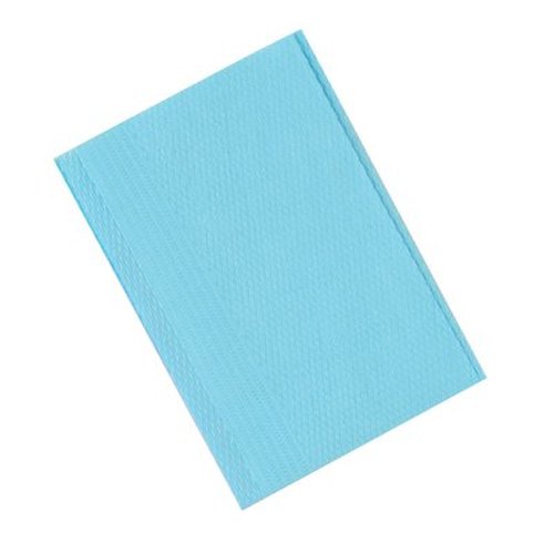 (500) Blue Dental Bibs, 13.5 x 18 - Medical Supply-