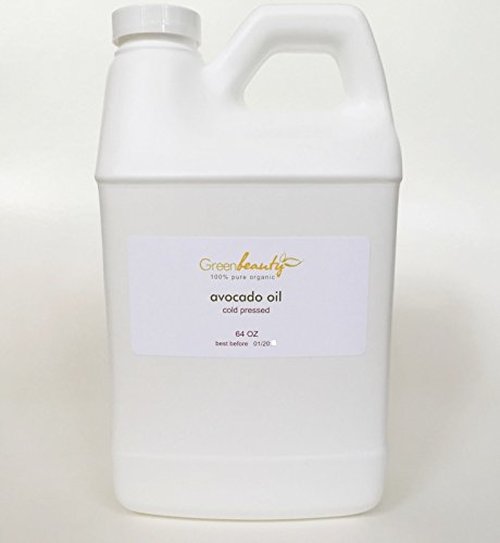 100% PURE AVOCADO OIL ORGANIC CARRIER COLD PRESSED REFINED 64 OZ