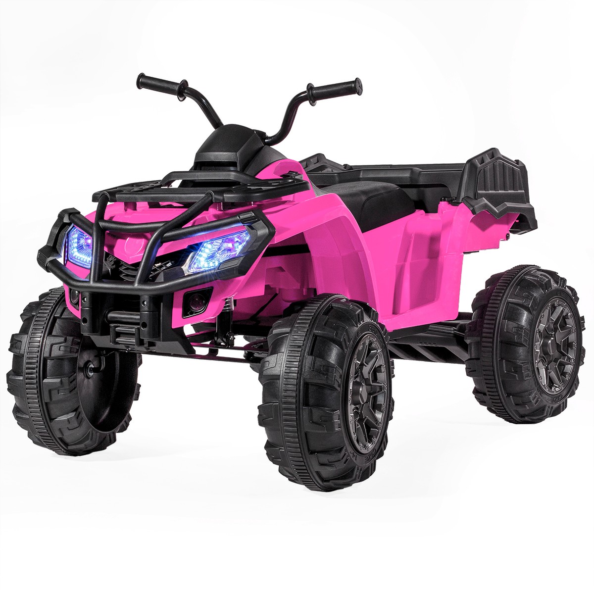 12V Battery Powered Kids Ride-On ATV Quad Monster W/MP3 (L) --PINK