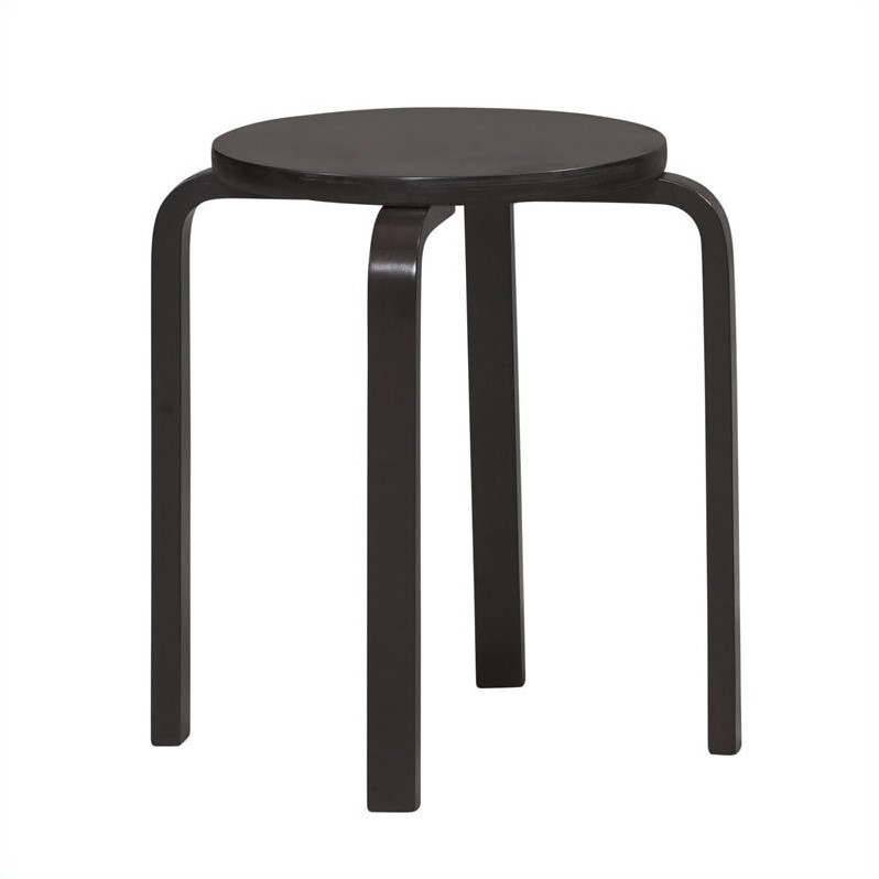 17.75" Stool in Wenge (Set of 4) BY Linon