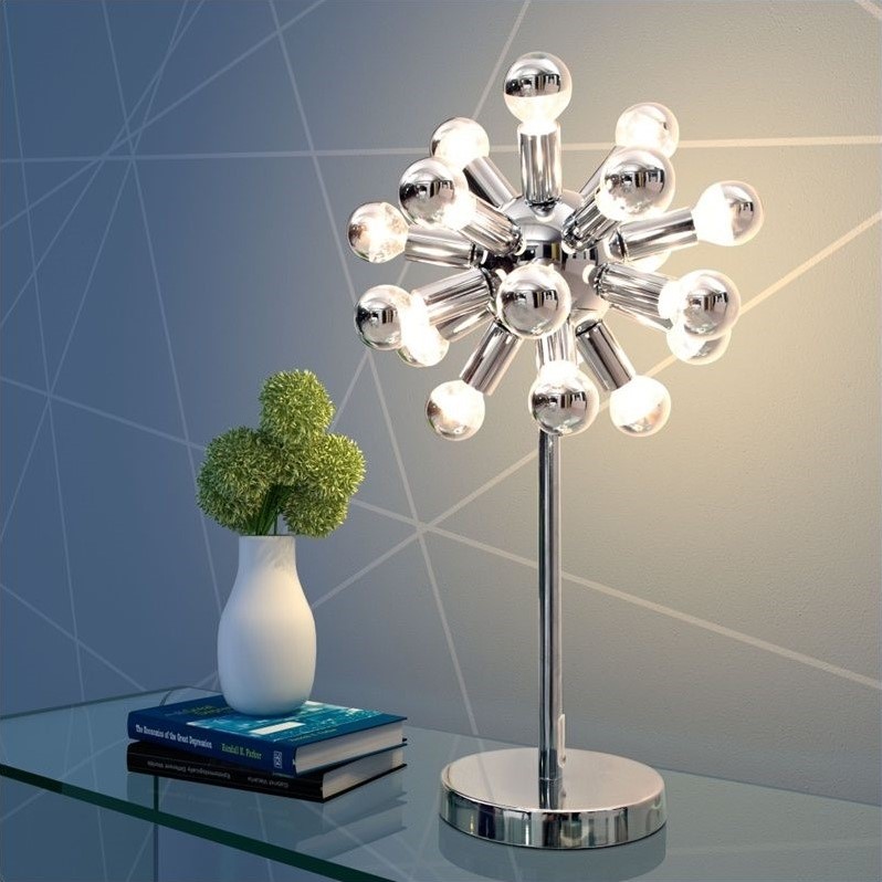 Zuo Pulsar Table Lamp in Chrome