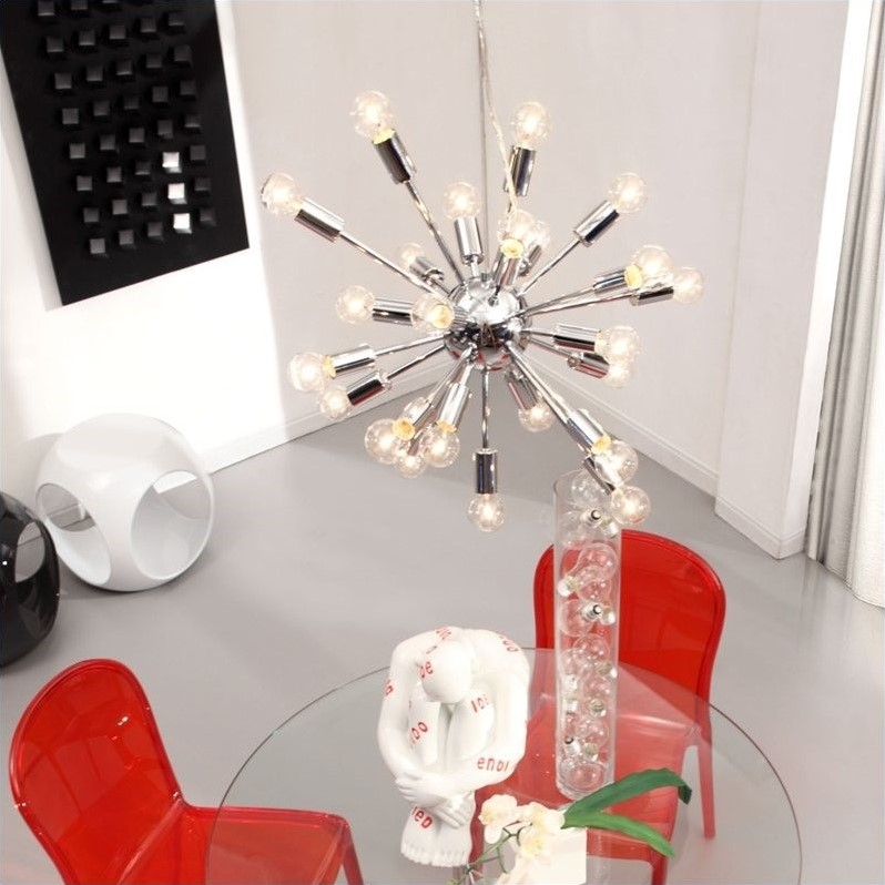 Zuo Pulsar Ceiling Lamp in Chrome