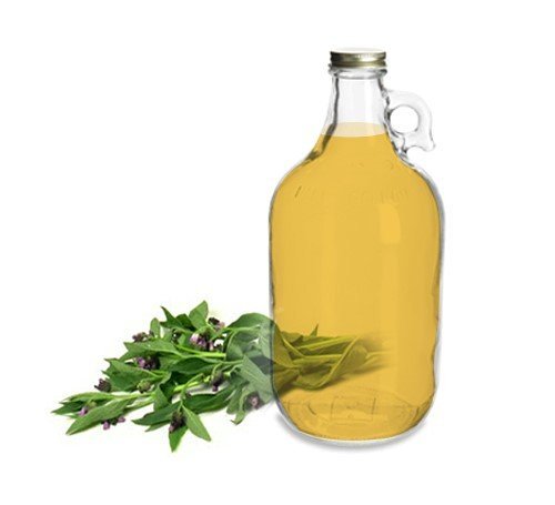 100% Organic Comfrey Medicinal Oil Bulk, Raw, Cold-Pressed Herbal Oil Wound, Scars, Inflammations, Bruises, Sports Injuries, Stimulate Cell Growth, Re