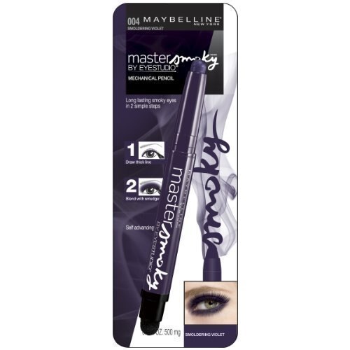 (2 Pack)-Maybelline New York Eye Studio Master Smoky Shadow Pencil-Smoldering Violet-615-.018 oz each