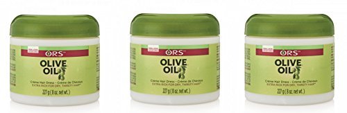 [PACK OF 3] ORS OLIVE OIL EXTRA RICH FOR DRY THIRSTY HAIR CREME HAIR DRESS 8 OZ