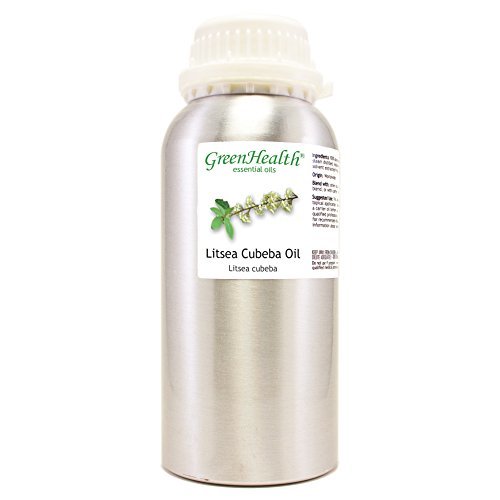 16 oz Litsea Cubeba Essential Oil (100% Pure & Uncut), Aluminum Bottle - GreenHealth