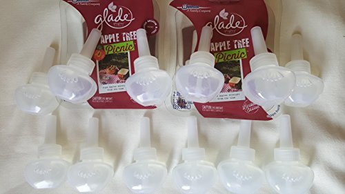 12 Glade PlugIns Scented Oil Refills Apple Tree Picnic FALL EDITION NO PACKS JUST REFILLS