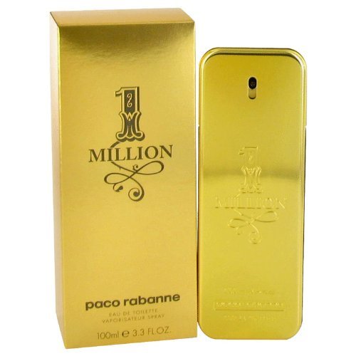 1 Million by Paco Rabanne Mens Eau De Toilette Spray 3.4 oz - 100% Authentic