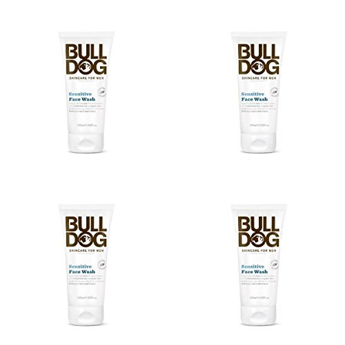 (4 PACK) - Bulldog Sensitive Face Wash | 150ml | 4 PACK - SUPER SAVER - SAVE MONEY