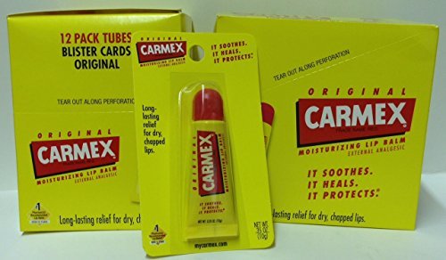 (24 Pack)-Original Carmex Moisturizing Lip Balm, 2 Display Boxes with 12 Tubes in each