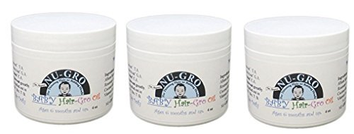 [ TRENDING PACK OF 3] NU-GRO BABY HAIR - GRO OIL (BLUE) 4 OUNCE EA