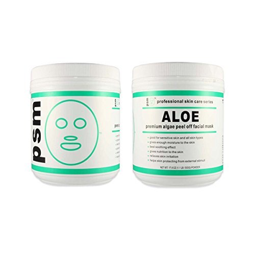 (Set of 2) psm ALOE Premium Algae Peel Off Facial Mask Powder for Professional Skin Care 17.6 OZ (1.1LB / 500g)