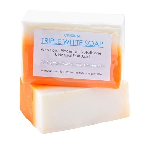 12 Bars of Kojic Acid, Placenta, & Glutathione Triple Whitening/bleaching Soap Appx. 150gms