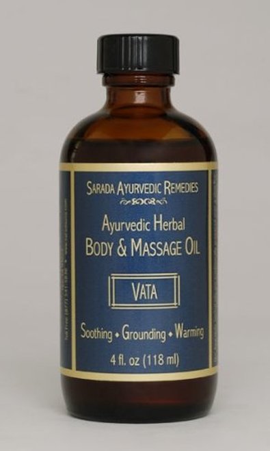 1 Qt Vata Body & Massage Oil Amber Glass