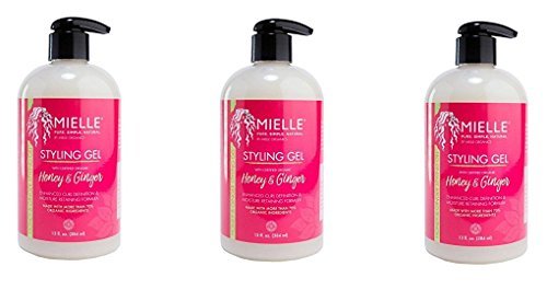 [ VALUE PACK OF 3] Mielle Organics Styling Gel Honey & Ginger 13oz / 384ml