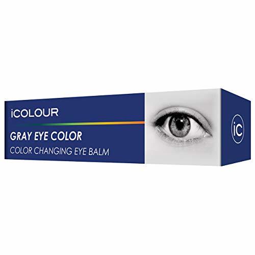 iCOLOUR Color Changing Eye Balm - Change Your Eye Color Naturally - 1 Month Supply - 4.3 g (Gray)