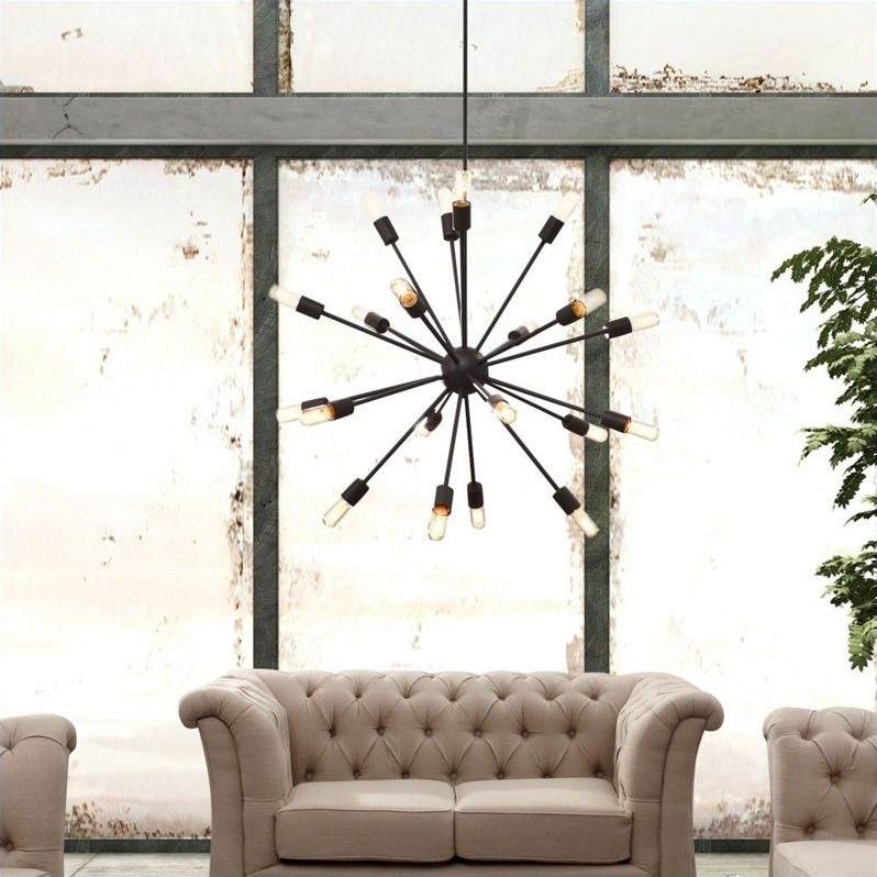 Zuo Sapphire Ceiling Lamp in Large Rust
