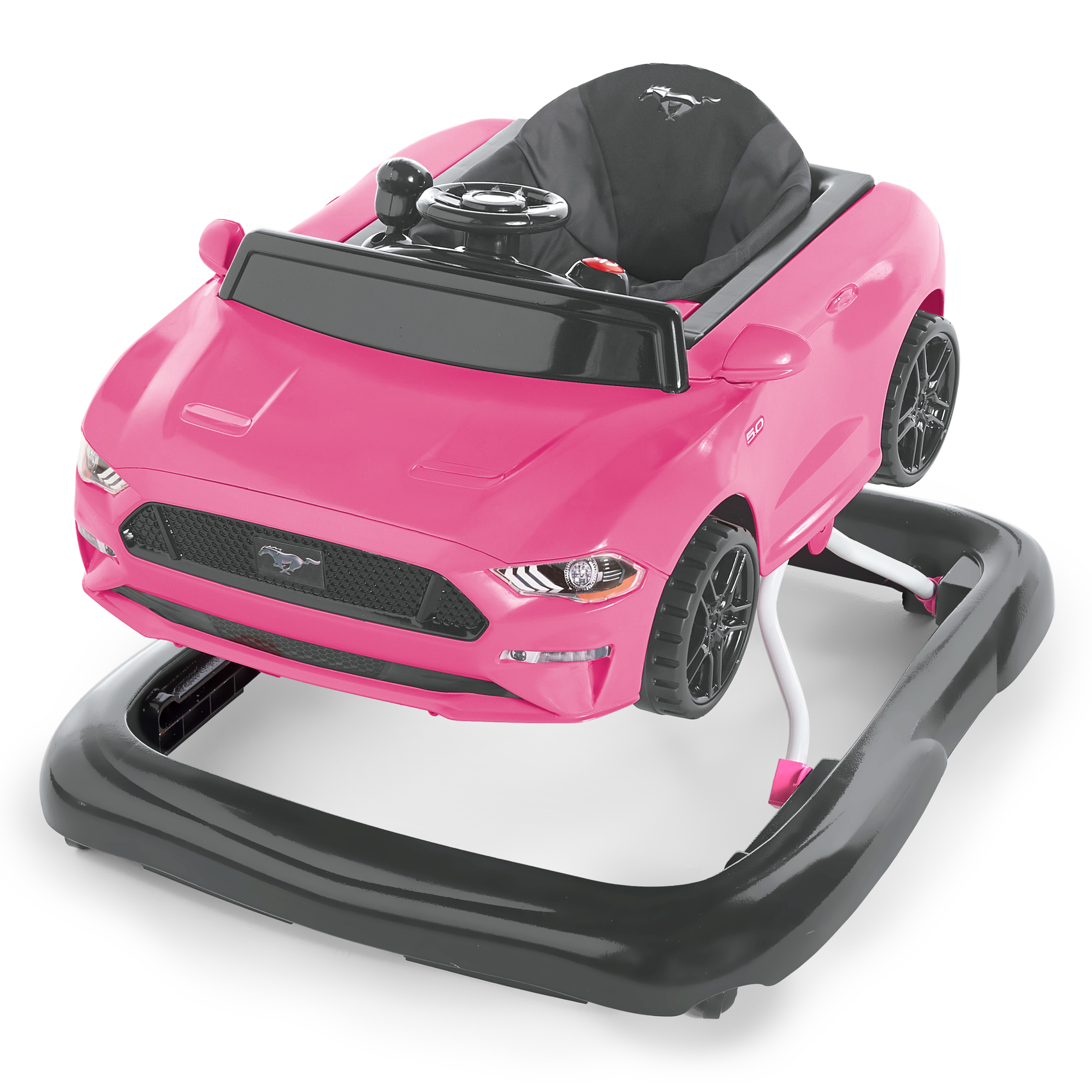 Bright Starts 3 Ways to Play Walker - Ford Mustang, Pink