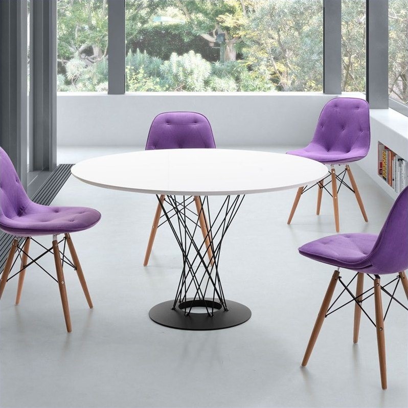 Zuo Spiral Dining Table in White