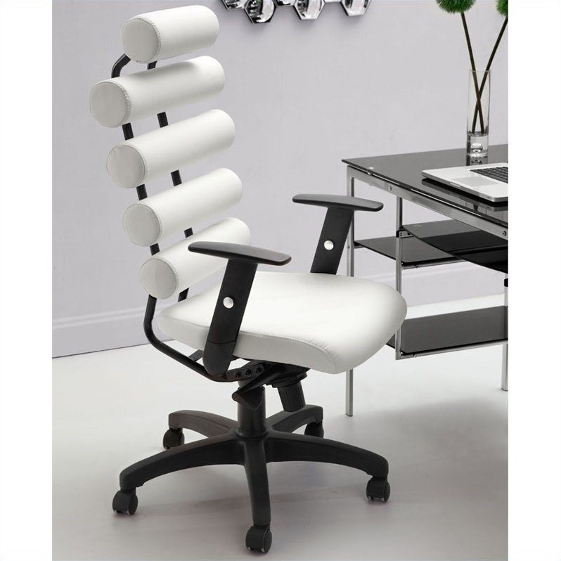 Zuo Unico Office Chair in White
