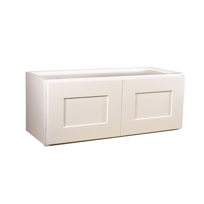 15 x 30 x12 in. Brookings Corner Wall Cabinet, White Shaker