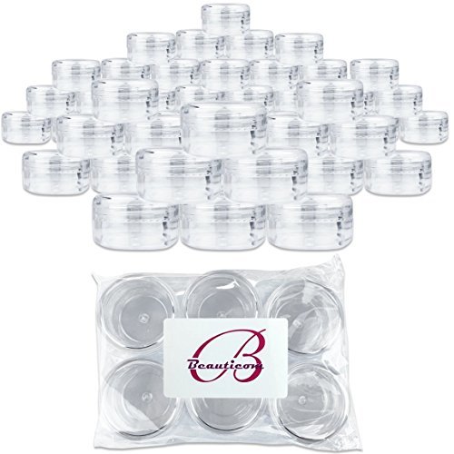(Quantity: 900 Pieces) Beauticom 15G/15ML (0.5oz) Round Clear Jars with Screw Cap Lid for Herbs, Spices, Loose Leaf Teas, Coffee and Other Foods - BPA